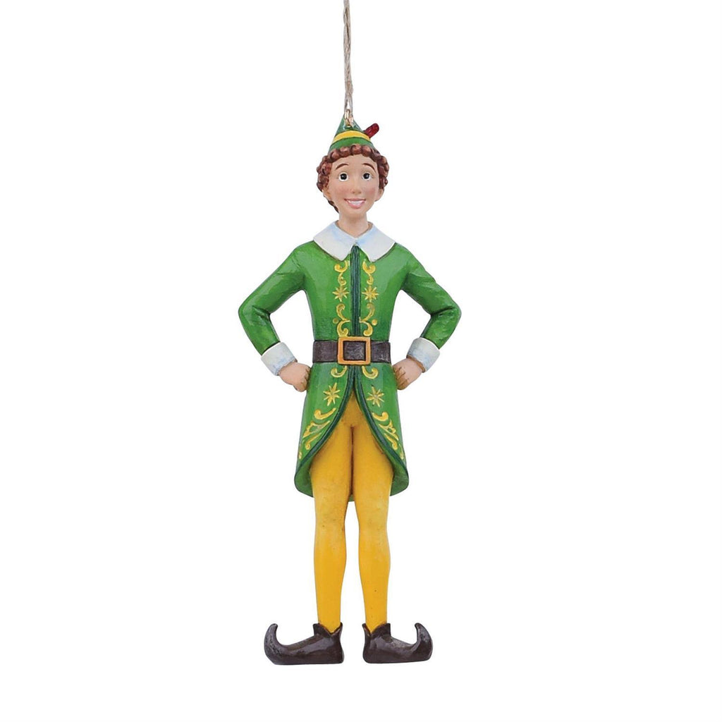 Elf by Jim Shore <br>Hanging Ornament <br> Buddy Elf in Classic Pose Hanging Ornament (14.5cm)