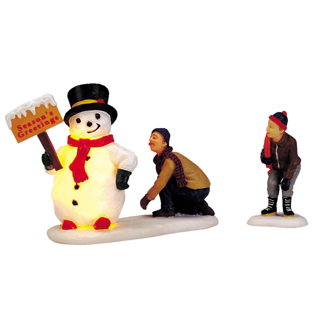 LEMAX PRE-ORDER <br> Lemax Figurine <br> Frosty's Friendly Greeting (Set/2)