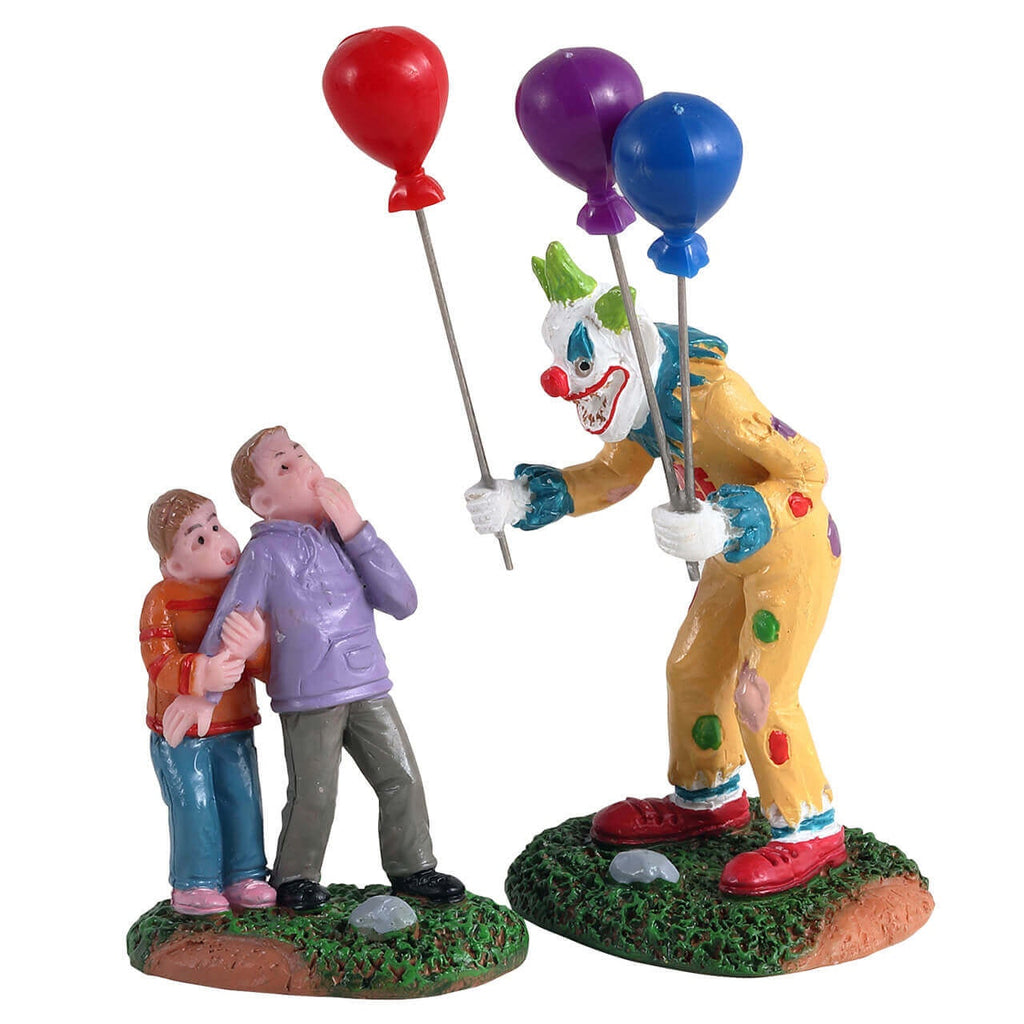 Spooky Town Figurine <br> Creepy Balloon Seller