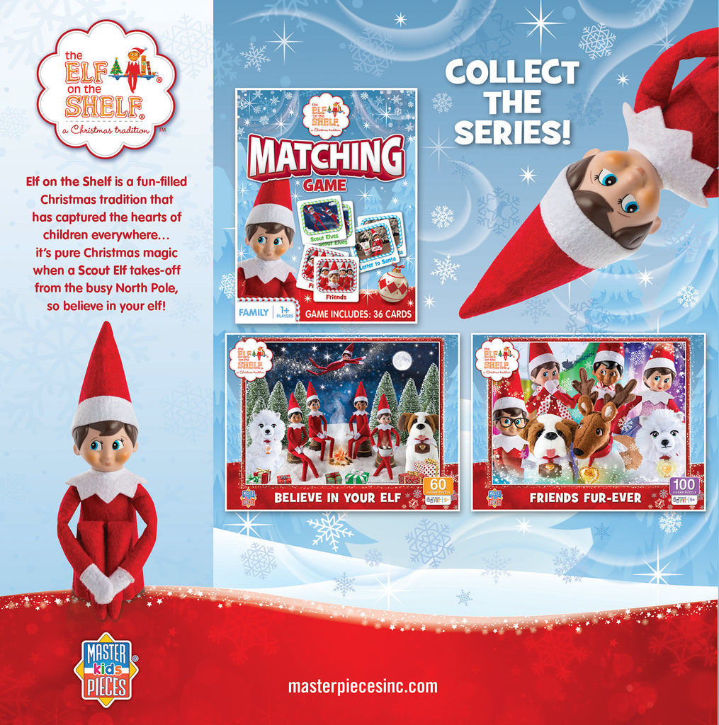 Elf on the Shelf 2023 <br> Elf on the Shelf 4 Puzzle Pack <br> 100 Piece Puzzles