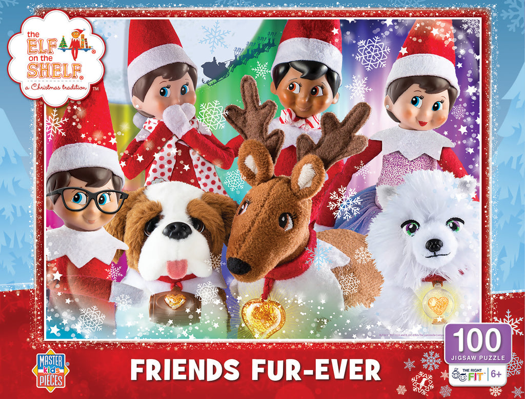 Elf on the Shelf 2023 <br> Fur Ever Friends <br> 100 Piece Puzzle