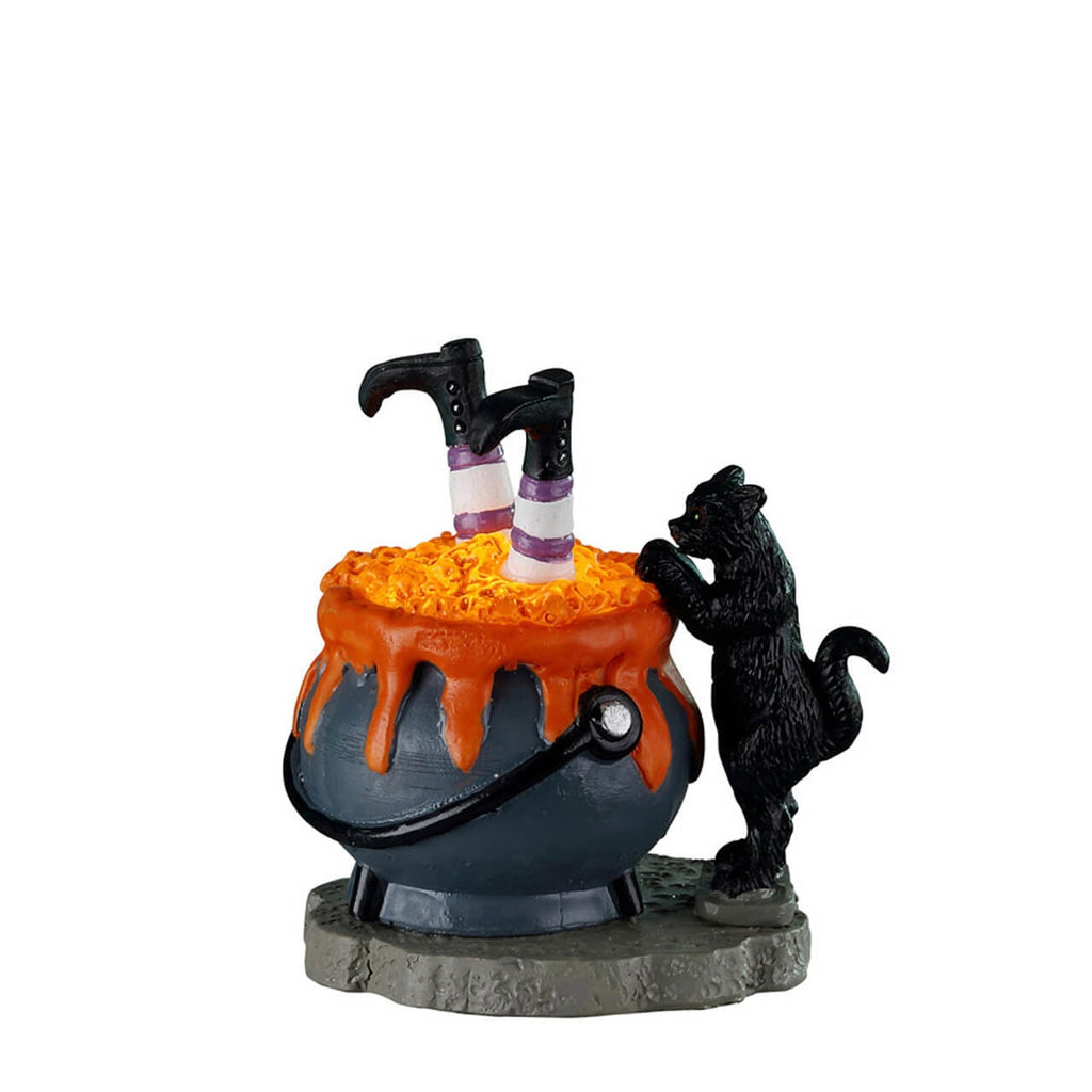 Spooky Town Lighted Accessories <br> Witchy Cauldron