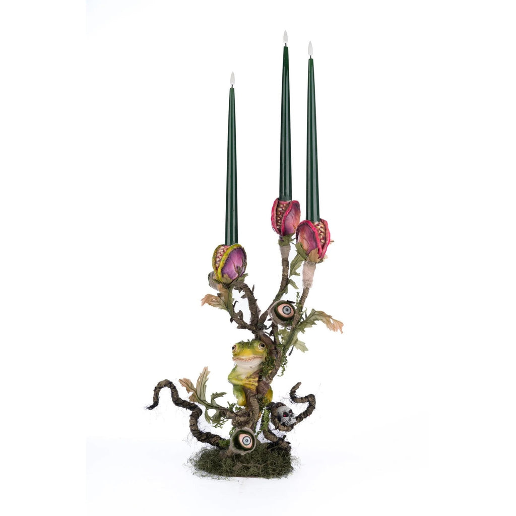 PRE-ORDER 2024 <br> Katherine's Collection <br> Broomstick Acres <br> Enchanted Plant Candelabra (46cm) - $399