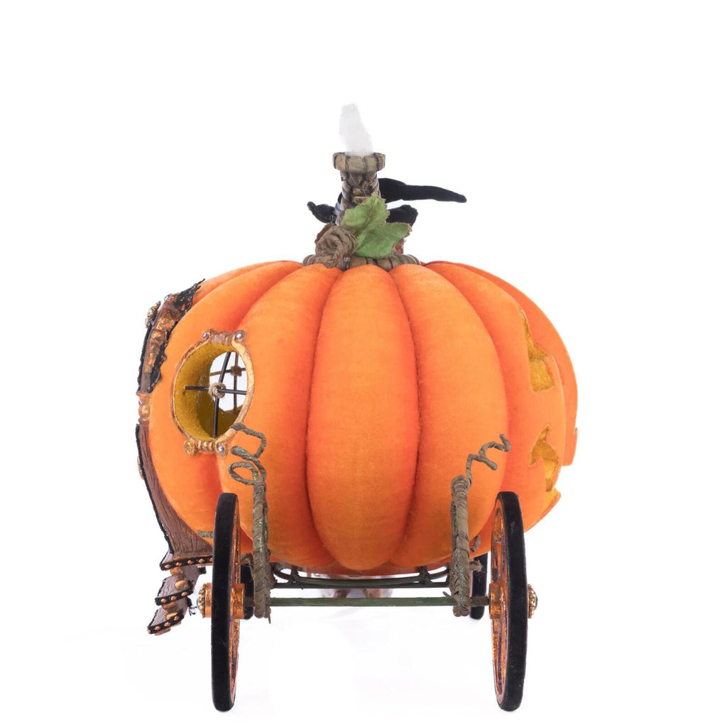 PRE-ORDER 2024 <br> Katherine's Collection <br> Jacks and Cats <br> Enchanted Pumpkin Carriage (37cm) - $1149