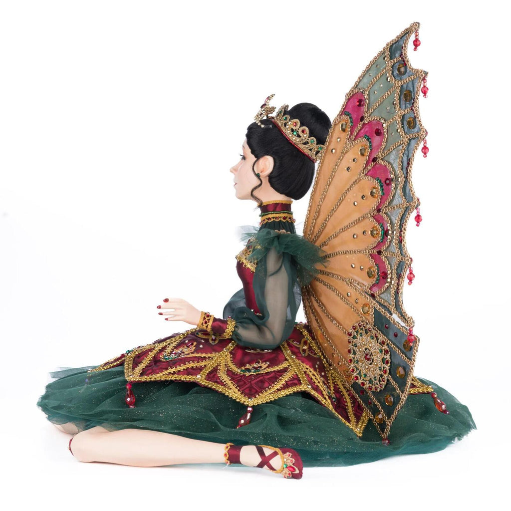PRE-ORDER 2024 <br> Katherine's Collection <br> Christmas Castle <br> Belle Noelle Sitting Fairy Ballerina (23cm) - $899