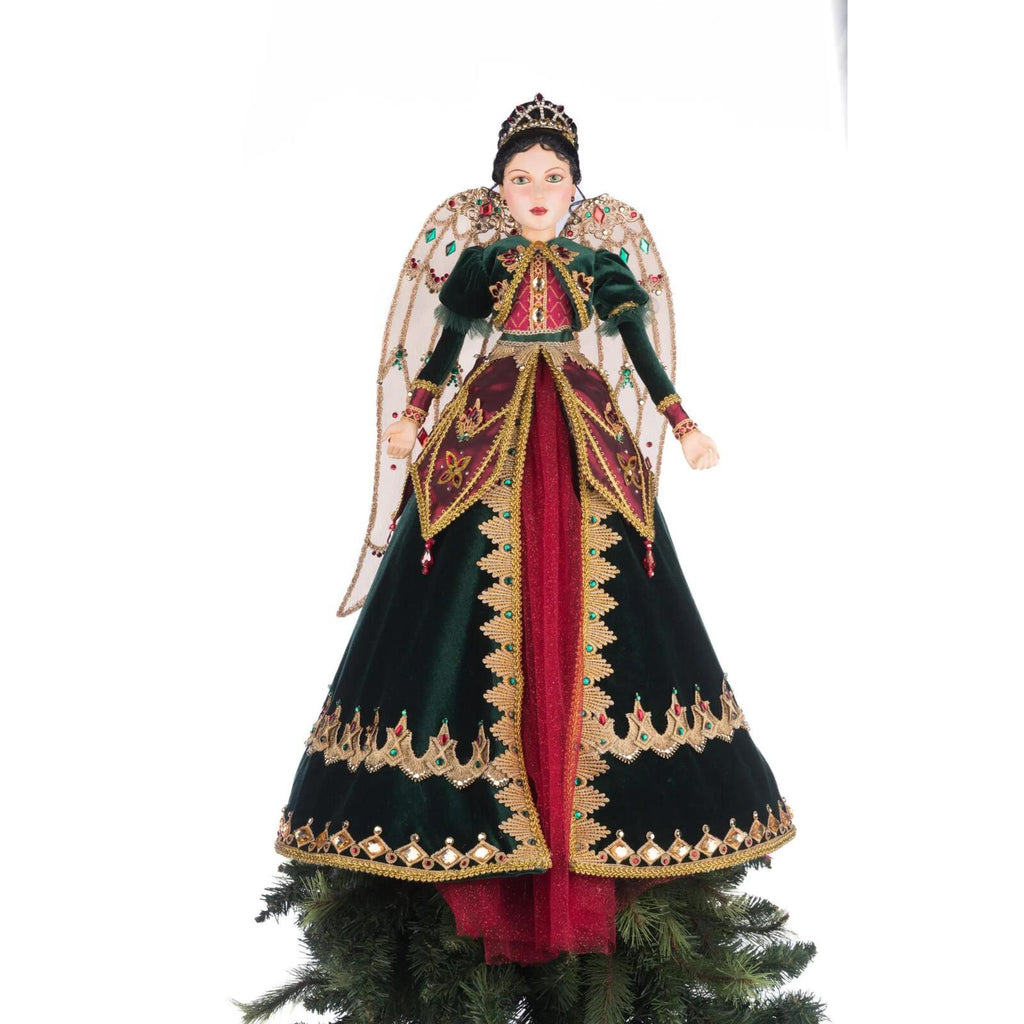 PRE-ORDER 2024 <br> Katherine's Collection <br> Christmas Castle <br> Belle Noelle Tree Top Angel (74cm) - $749