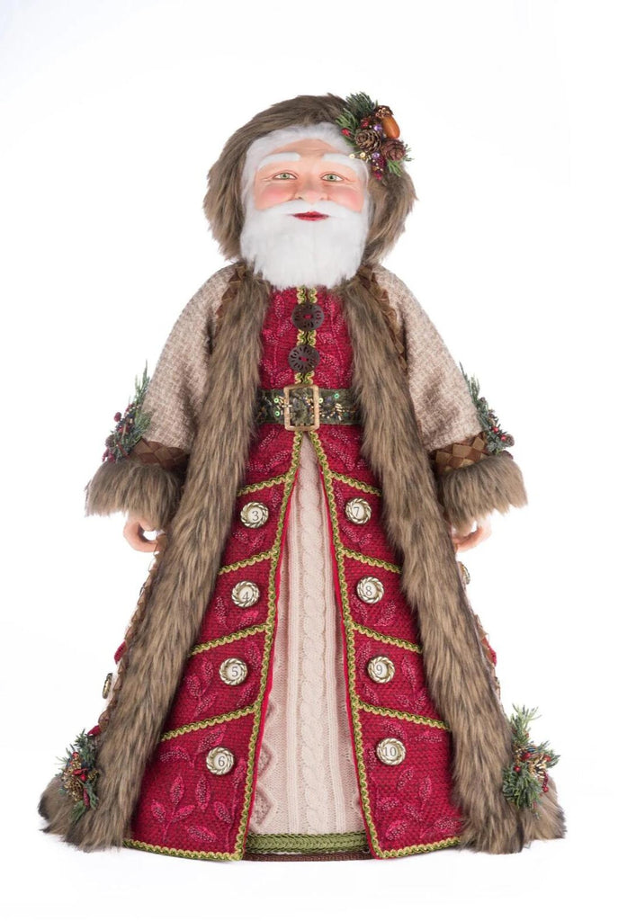 PRE-ORDER 2024 (CLOSES 26th February) <br> Katherine's Collection <br> North Country Christmas <br> Advent Santa (64cm) - $599