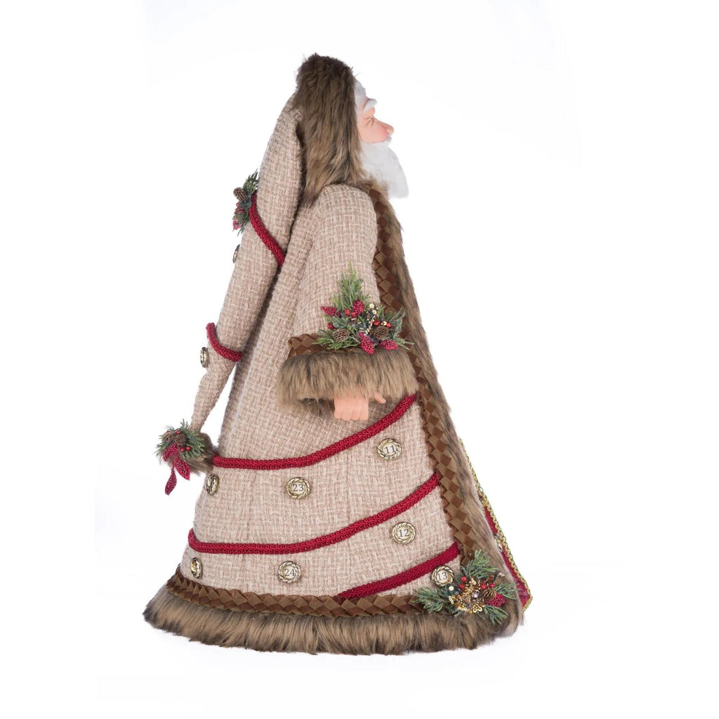 PRE-ORDER 2024 (CLOSES 26th February) <br> Katherine's Collection <br> North Country Christmas <br> Advent Santa (64cm) - $599