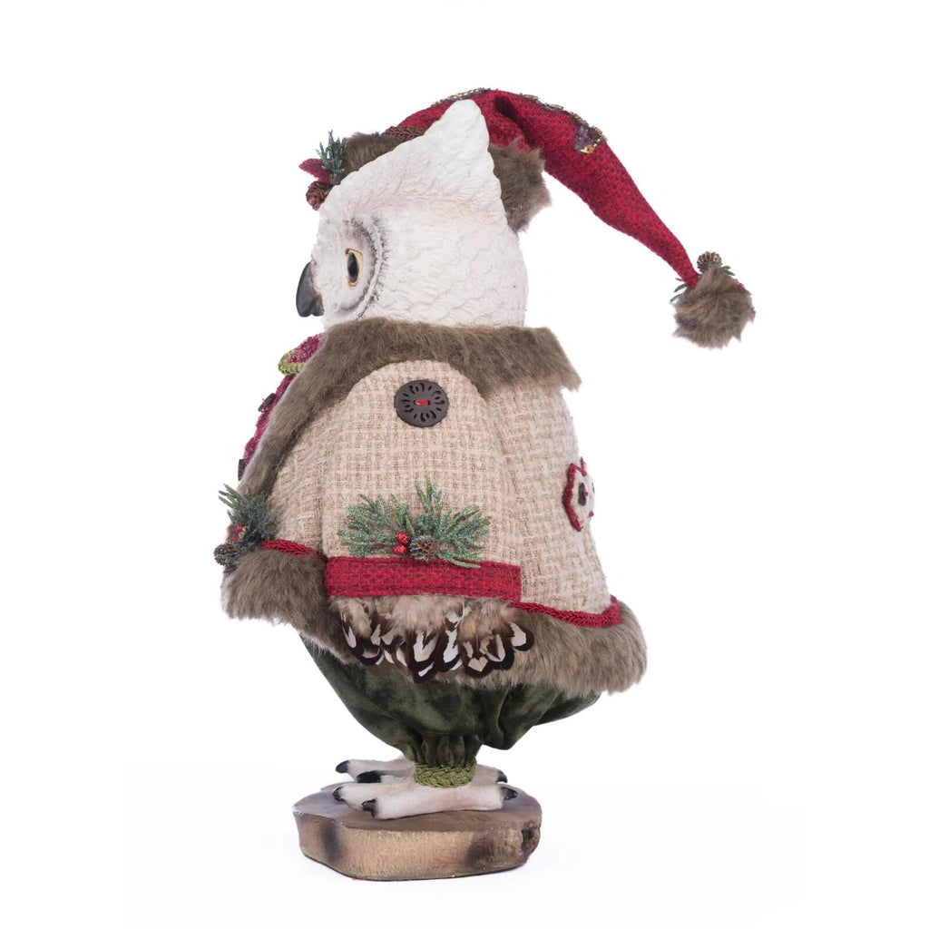 PRE-ORDER 2024 (CLOSES 26th February) <br> Katherine's Collection <br> North Country Christmas <br> Hoobert Owl (43cm) - $399