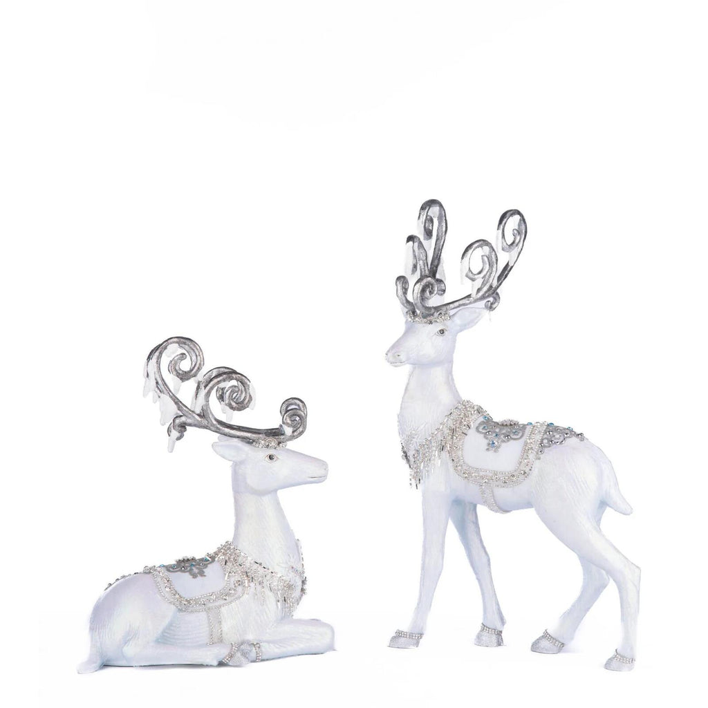 PRE-ORDER 2024 <br> Katherine's Collection <br> Crystal Kingdom <br> Set of 2 Deer (38cm) - $599