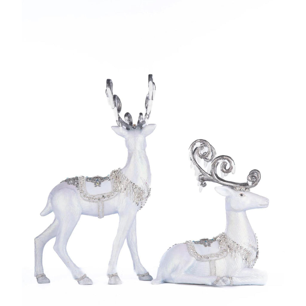 PRE-ORDER 2024 (CLOSES 26th February) <br> Katherine's Collection <br> Crystal Kingdom <br> Set of 2 Deer (38cm) - $599