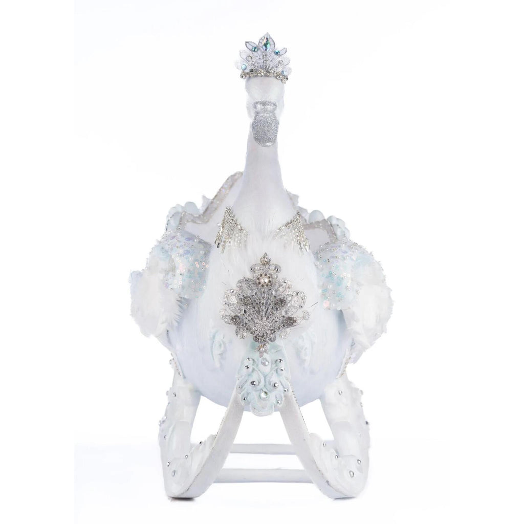 PRE-ORDER 2024 (CLOSES 26th February) <br> Katherine's Collection <br> Crystal Kingdom <br> Dazzling Swan Sleigh (46cm) - $899