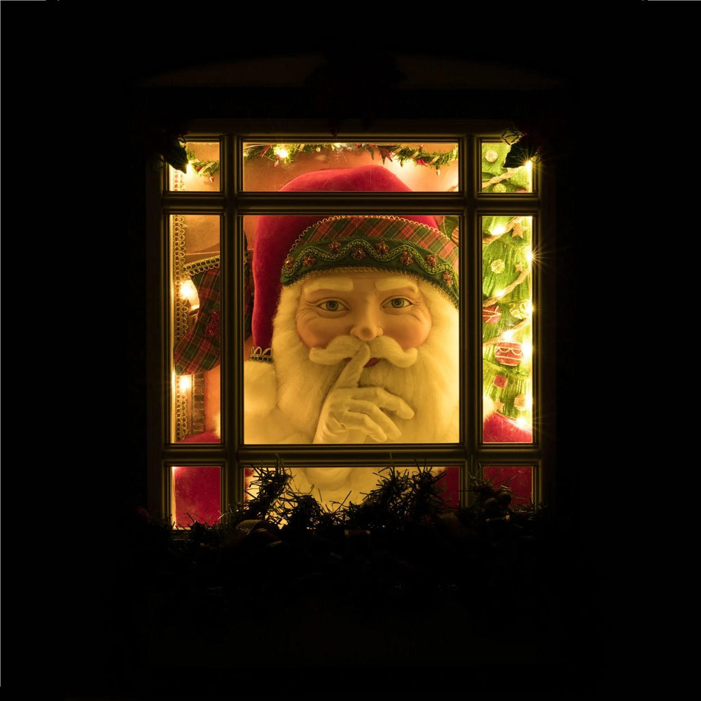 PRE-ORDER 2024 (CLOSES 26th February) <br> Katherine's Collection <br> Holiday Magic <br> Lit Santa in Window (67cm) - $1199