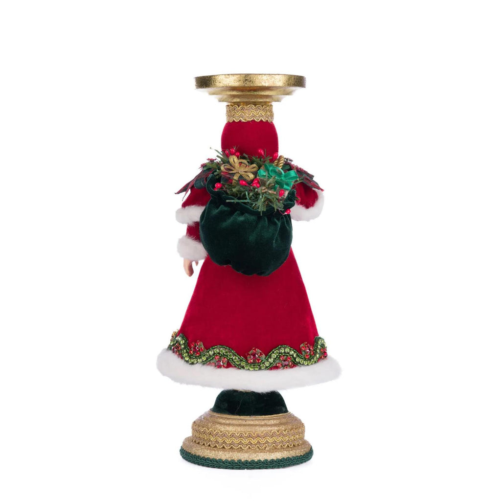 PRE-ORDER 2024 <br> Katherine's Collection <br> Holiday Magic <br> Santa Candlestick (34cm) - $399