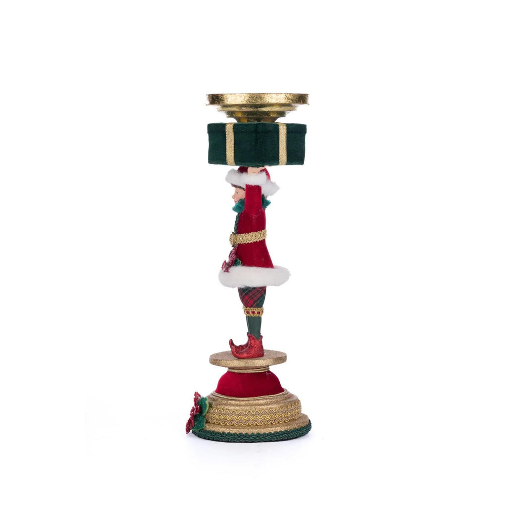 PRE-ORDER 2024 (CLOSES 26th February) <br> Katherine's Collection <br> Holiday Magic <br> Elf Candlestick (33cm) - $299