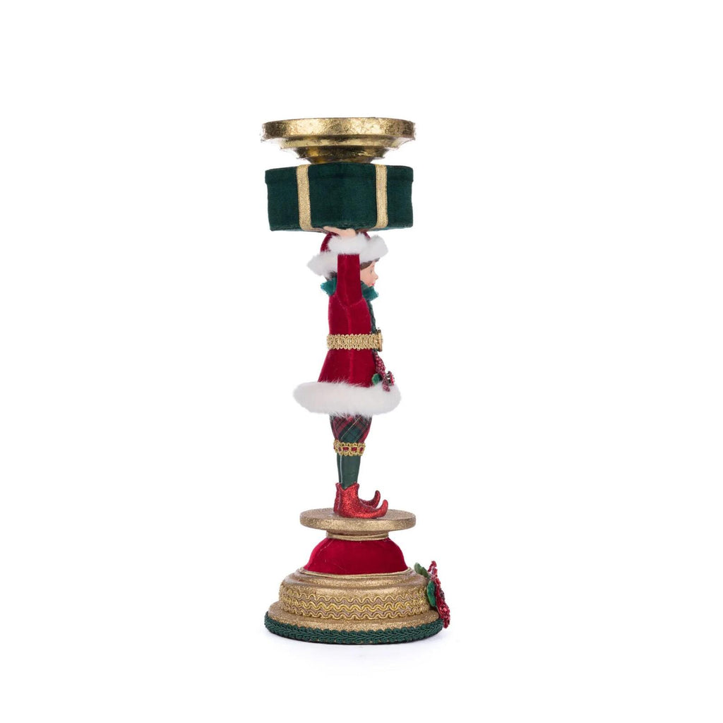 PRE-ORDER 2024 (CLOSES 26th February) <br> Katherine's Collection <br> Holiday Magic <br> Elf Candlestick (33cm) - $299