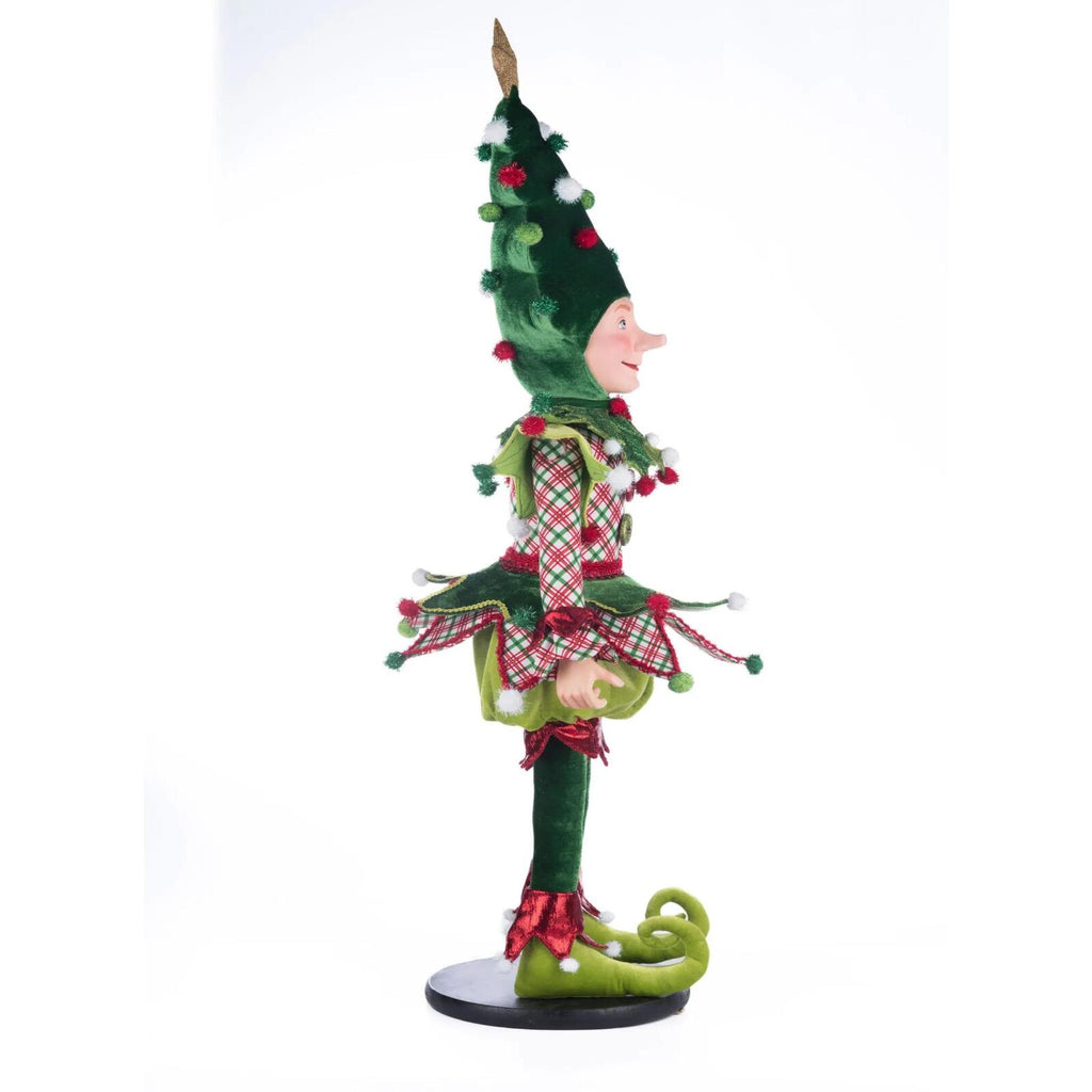PRE-ORDER 2024 (CLOSES 26th February) <br> Katherine's Collection <br> Village of Holly Woods <br> Barry Jingles Elf (93cm) - $599