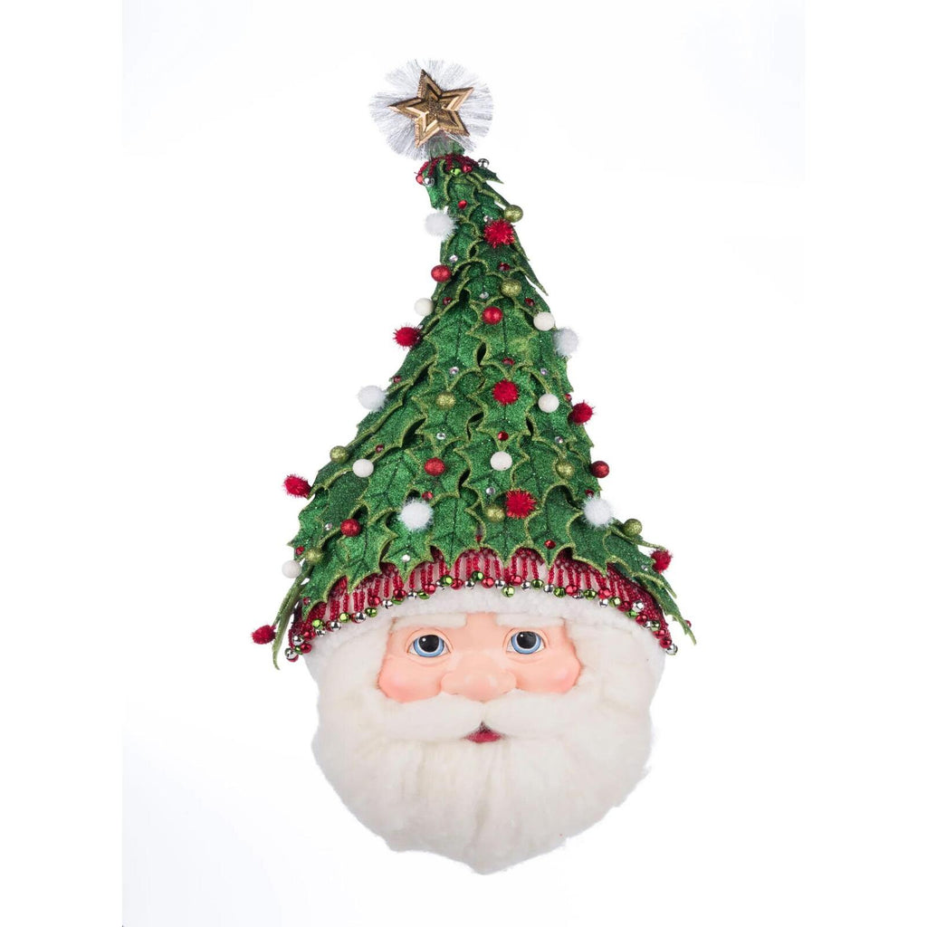 PRE-ORDER 2024 (CLOSES 26th February) <br> Katherine's Collection <br> Village of Holly Woods <br> Santa Wall Mask (76cm) - $499