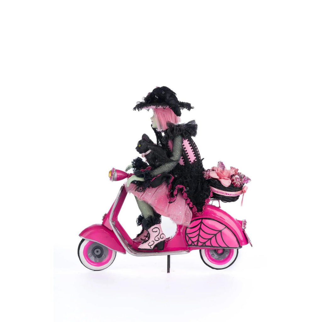 PRE-ORDER 2024 <br> Katherine's Collection <br> Pink Panic Possession <br> Rosalie On Vespa (29cm) - $399