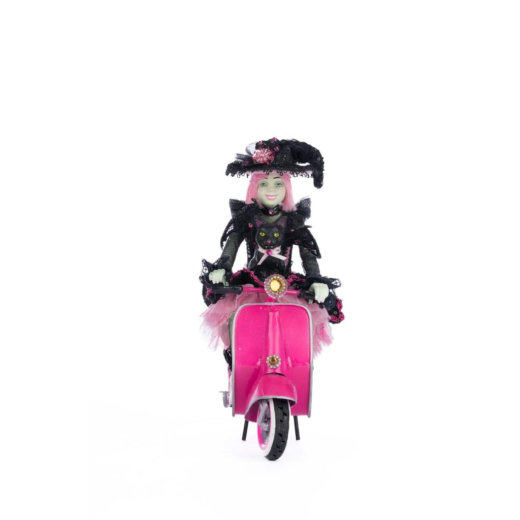 PRE-ORDER 2024 <br> Katherine's Collection <br> Pink Panic Possession <br> Rosalie On Vespa (29cm) - $399