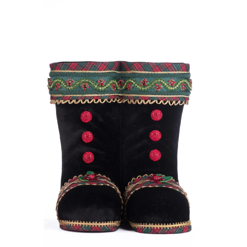 PRE-ORDER 2024 (CLOSES 26th February) <br> Katherine's Collection <br> Holiday Magic <br> Tabletop Black Boots (30cm) - $279