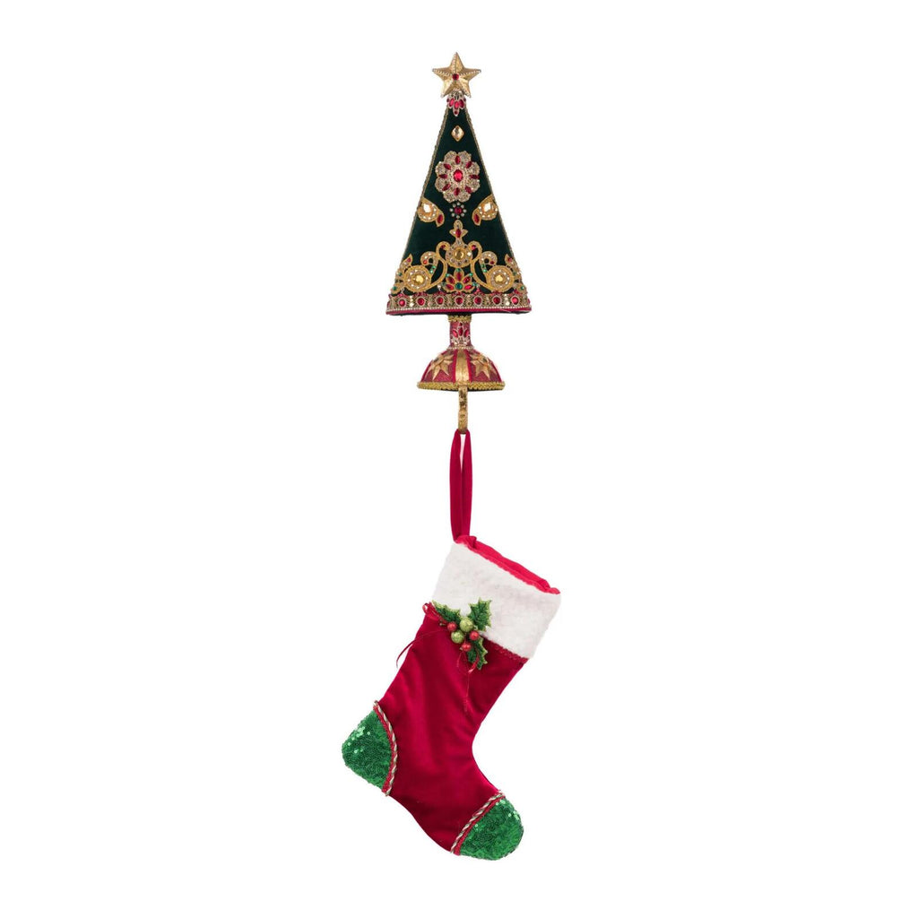 PRE-ORDER 2024 (CLOSES 26th February) <br> Katherine's Collection <br> Christmas Castle <br> Stocking Holder (44cm) - $249