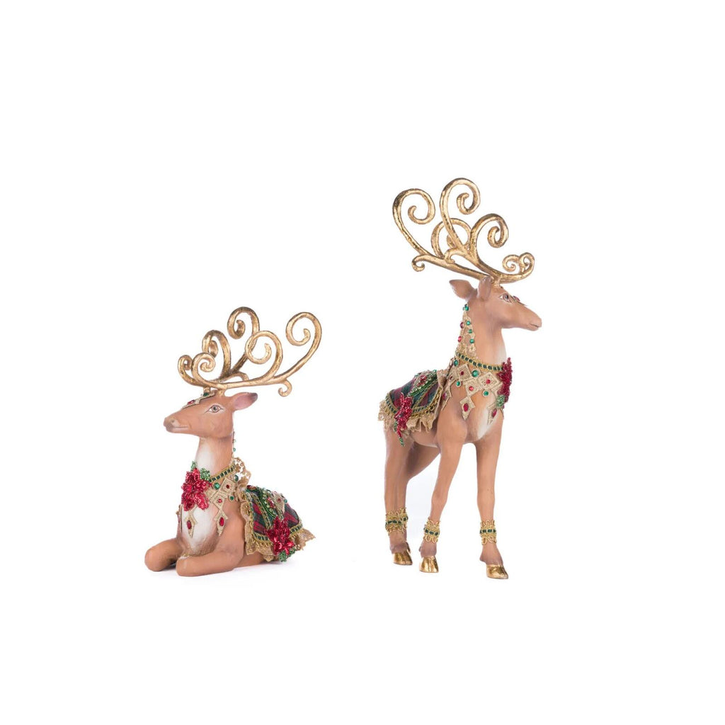 PRE-ORDER 2024 (CLOSES 26th February) <br> Katherine's Collection <br> Holiday Magic <br> Set of 2 Deer (38cm) - $599