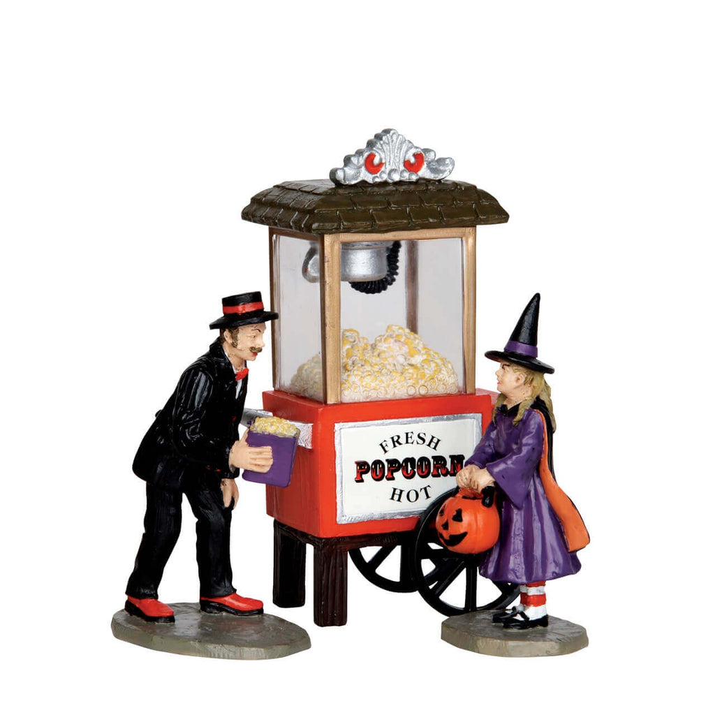 Spooky Town Figurine <br> Popcorn Treats, Set Of 3