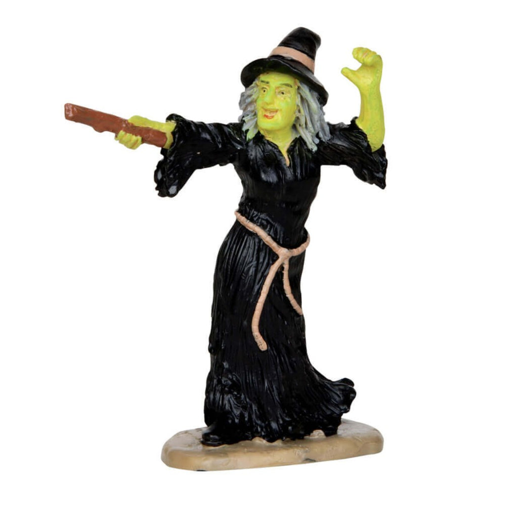Spooky Town Figurine <br> Witch Casts Spell