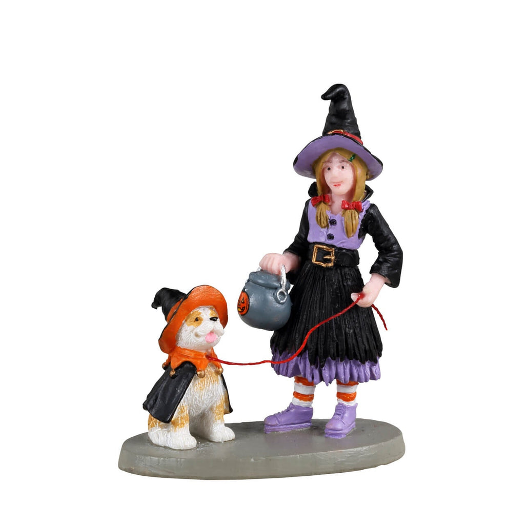 Spooky Town Figurine <br> No Chocolate For You!