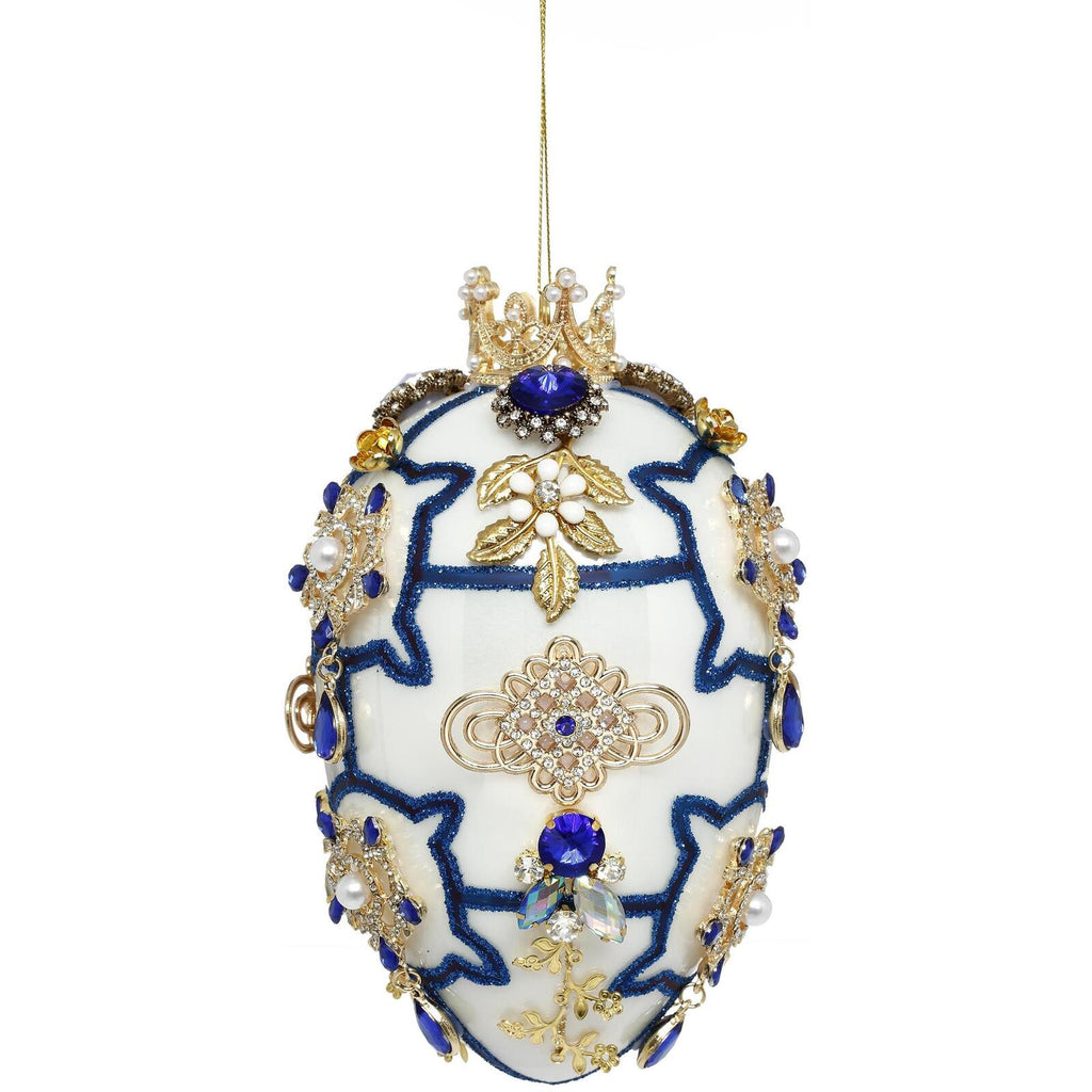 Mark Roberts Pre-Order 2024 <br> Hanging Ornament <br> Chinoiserie Faberge Egg (18cm)