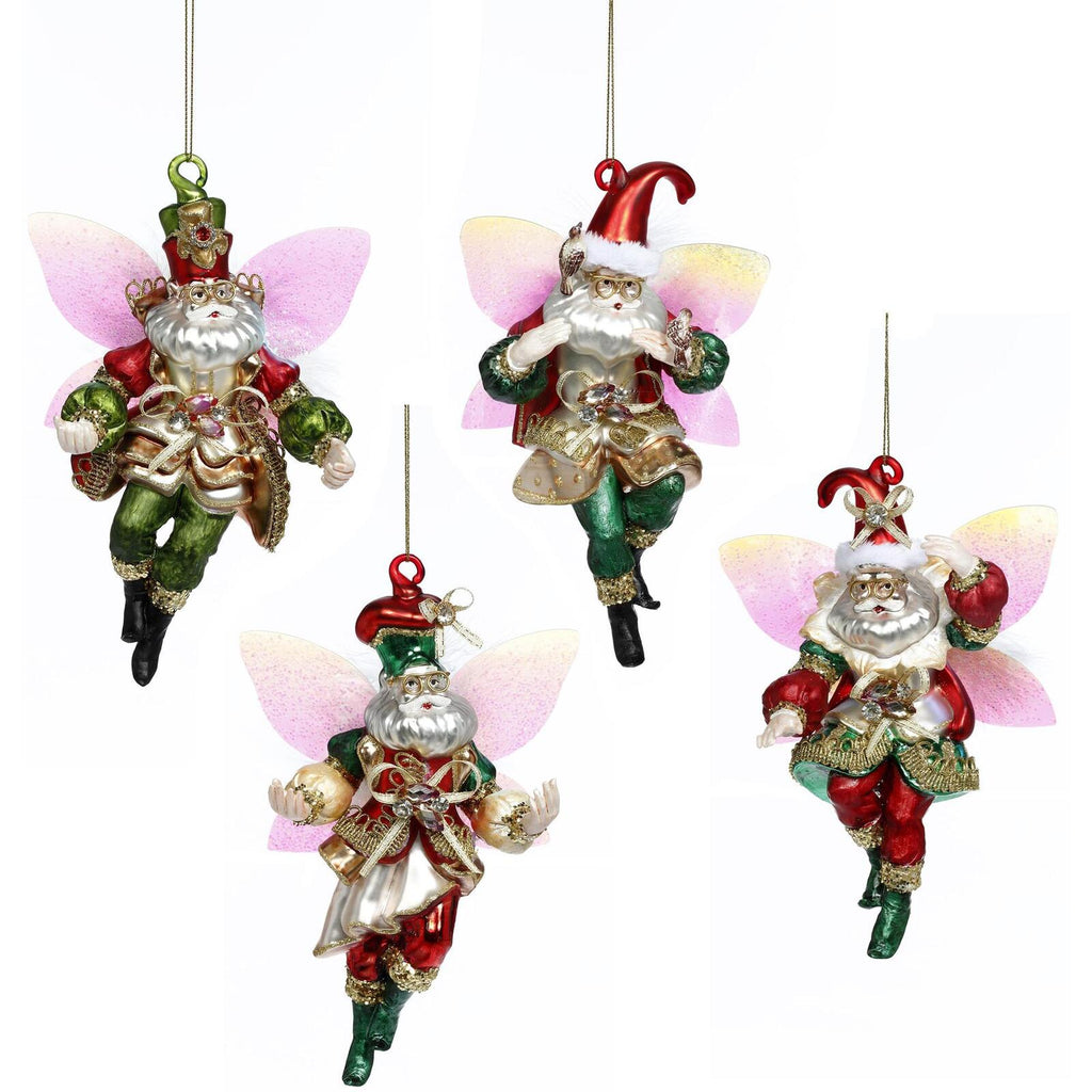 Mark Roberts Pre-Order 2024 <br> Hanging Ornament <br> Fairy Santa (18cm) <br> 4 Assorted (Price is for EACH)