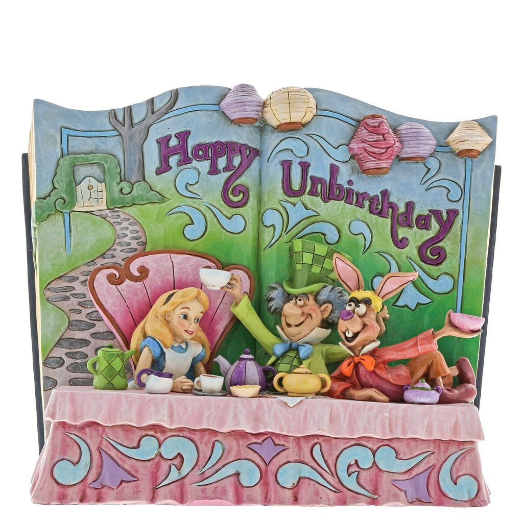 DISNEY TRADITIONS<br> Alice in Wonderland Storybook <br> "Happy Unbirthday"