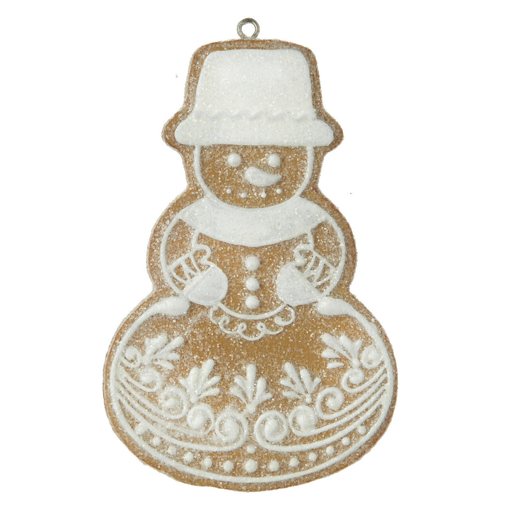 RAZ Imports <br> Hanging Ornament <br> 4" Snowman Gingerbread Ornament