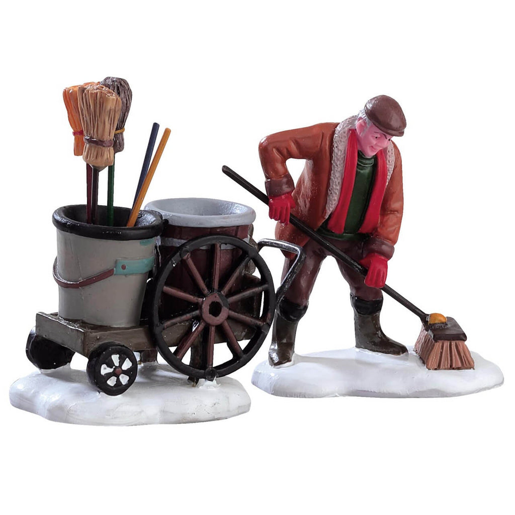 Lemax Figurine <br> Street Sweeper, Set Of 2