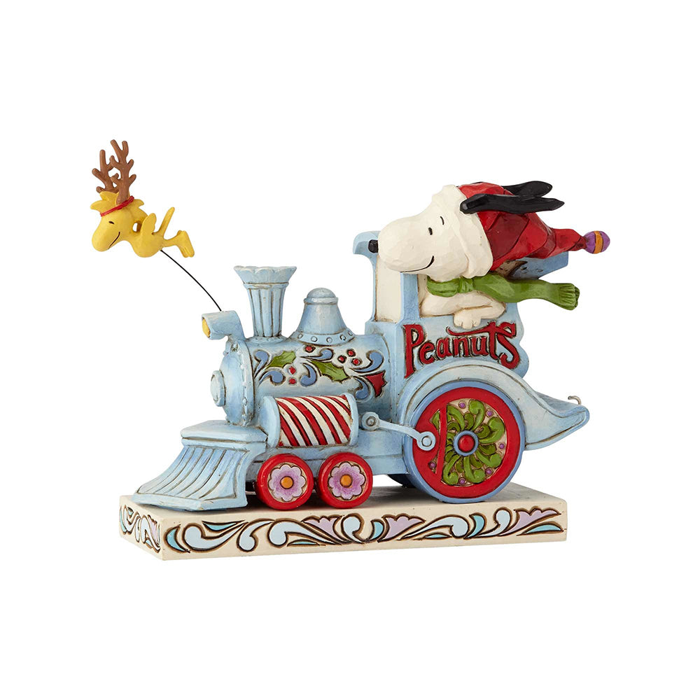 Peanuts by Jim Shore <br> Snoopy Christmas Train <br> "All Aboard"