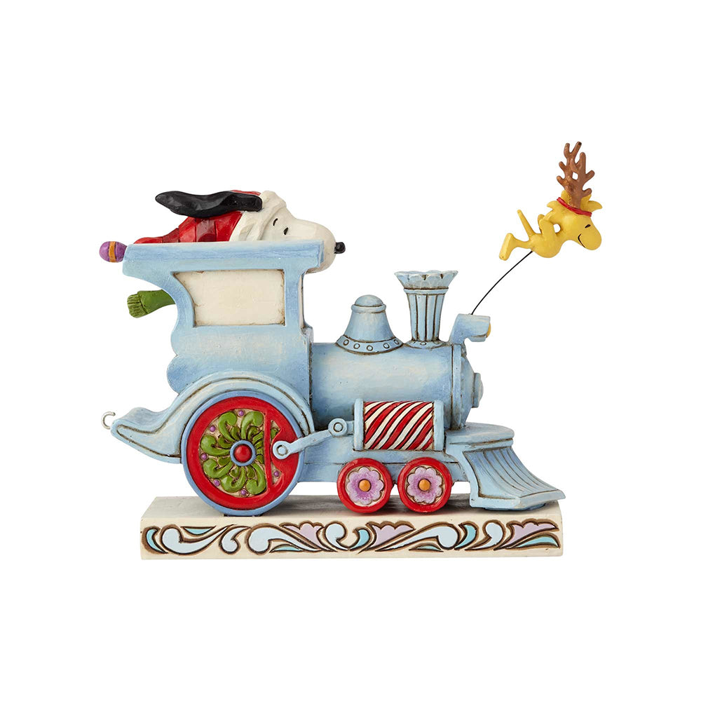 Peanuts by Jim Shore <br> Snoopy Christmas Train <br> "All Aboard"