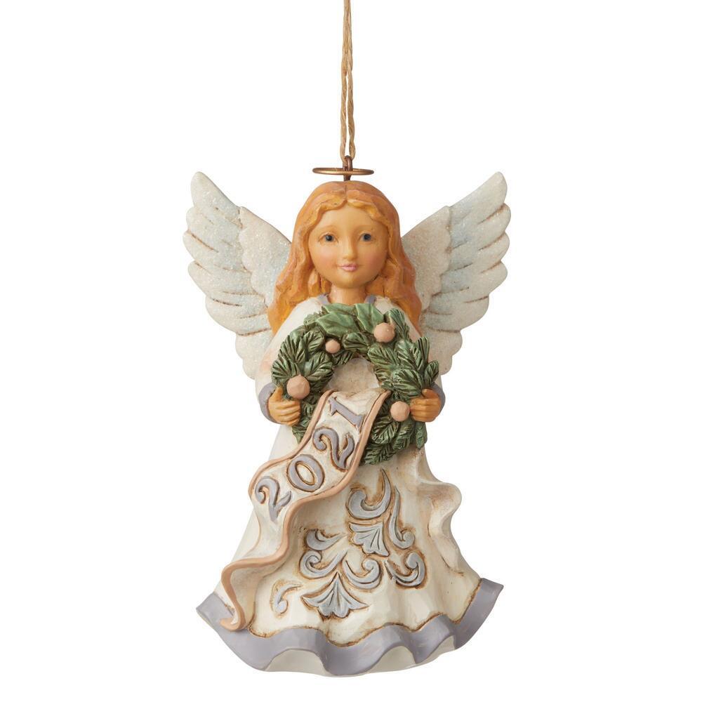 Heartwood Creek <br>Hanging Ornament <br>White Woodland Angel - Dated 2021