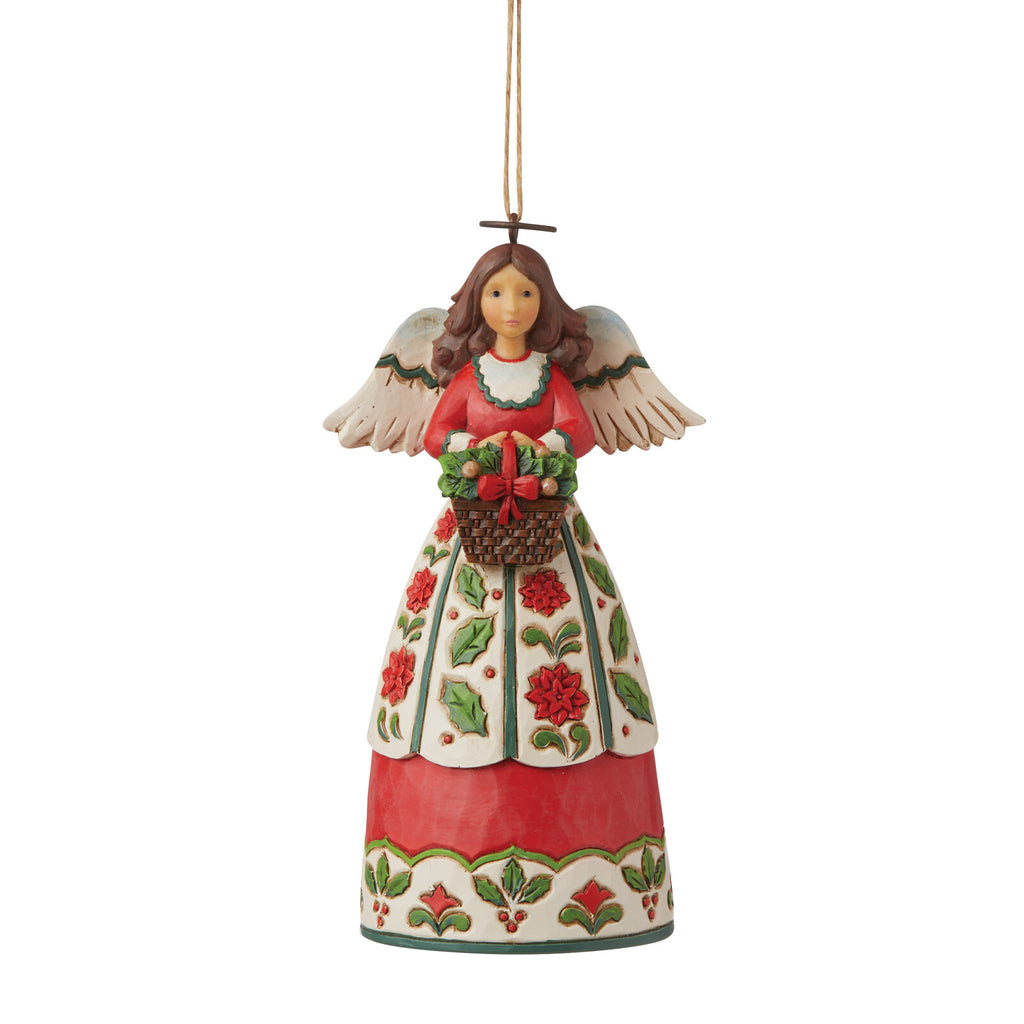 Heartwood Creek  <br> Hanging Ornament <br> Christmas Floral Angel