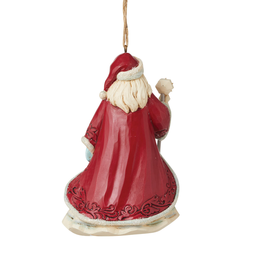 Heartwood Creek <br> Hanging Ornament <br> Santa with Snowflakes