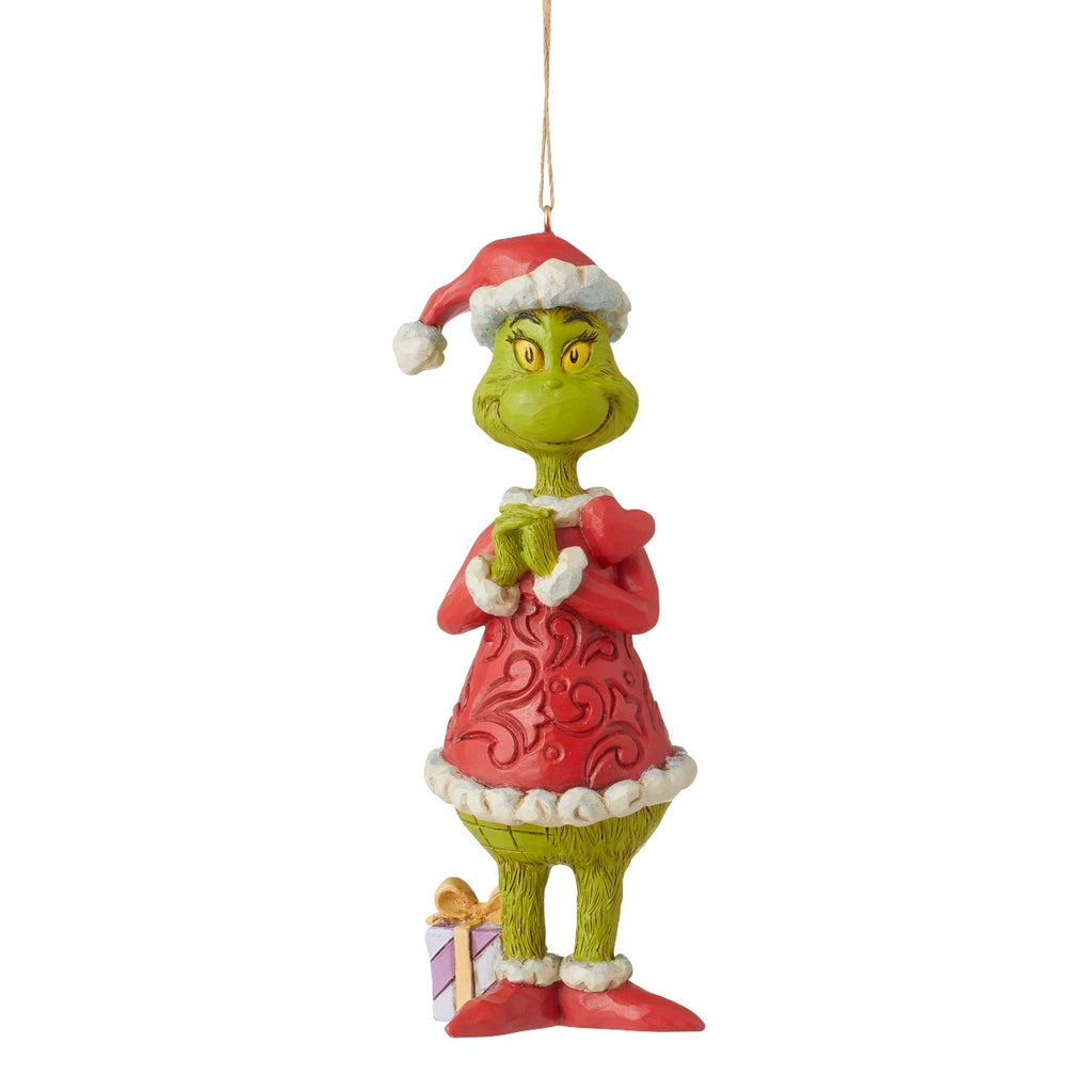 Grinch by Jim Shore <br> Grinch with Heart (13cm) <br> Hanging Ornament