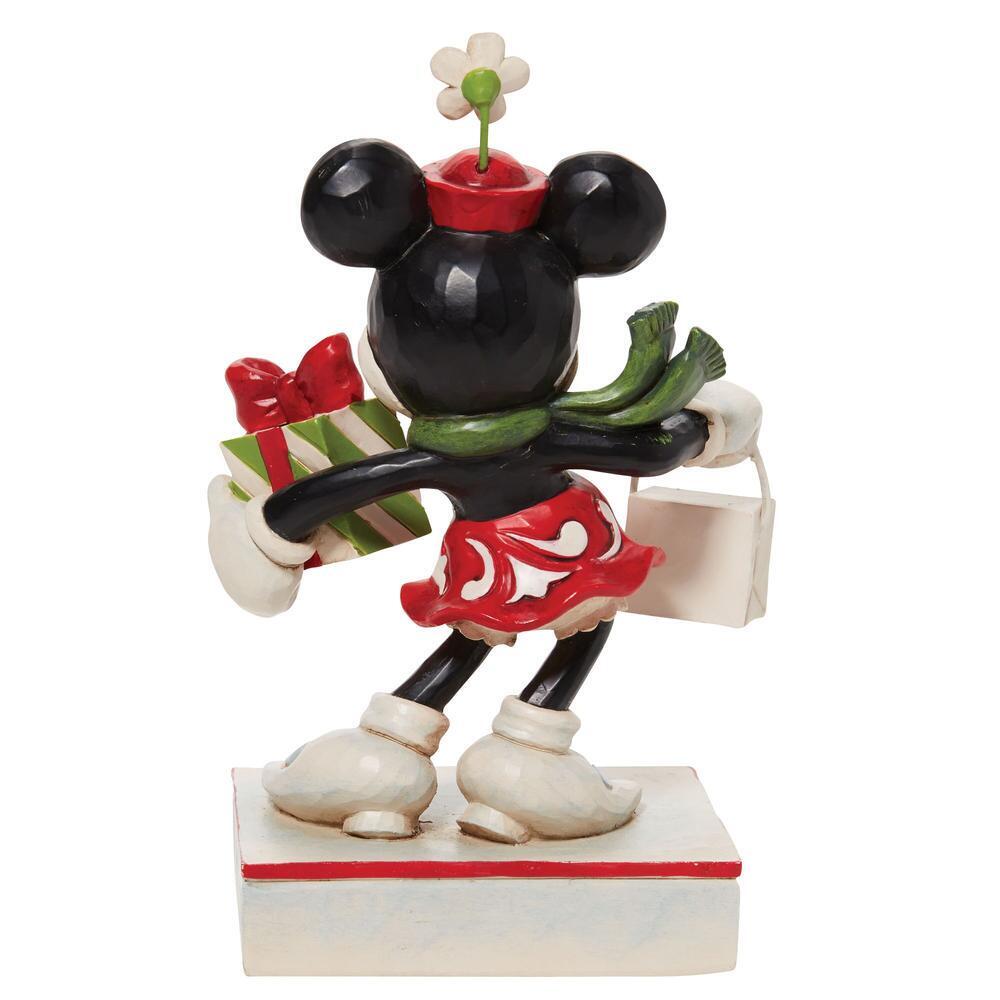 DISNEY TRADITIONS<BR> Minnie With Bag & Gift <br> "Holiday Glamour"
