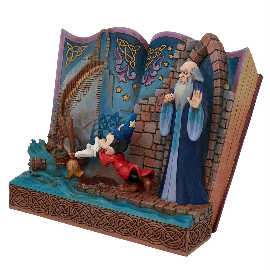 DISNEY TRADITIONS <br> Sorcerer Mickey Storybook <br> "A Lesson Learned"