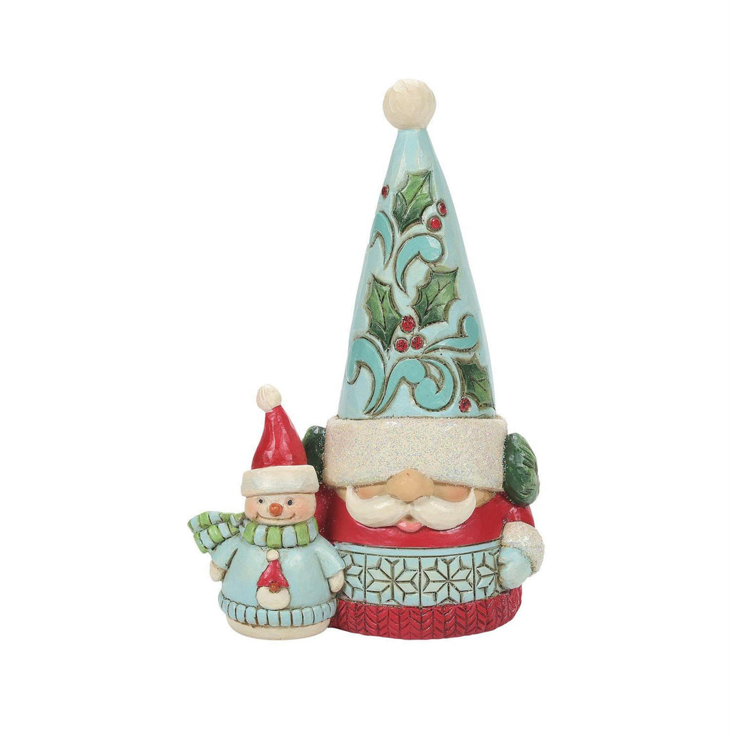 Heartwood Creek <br> Winter Wonderland Gnome With Snowman <br> "Gnomebody like my Snowbuddy"