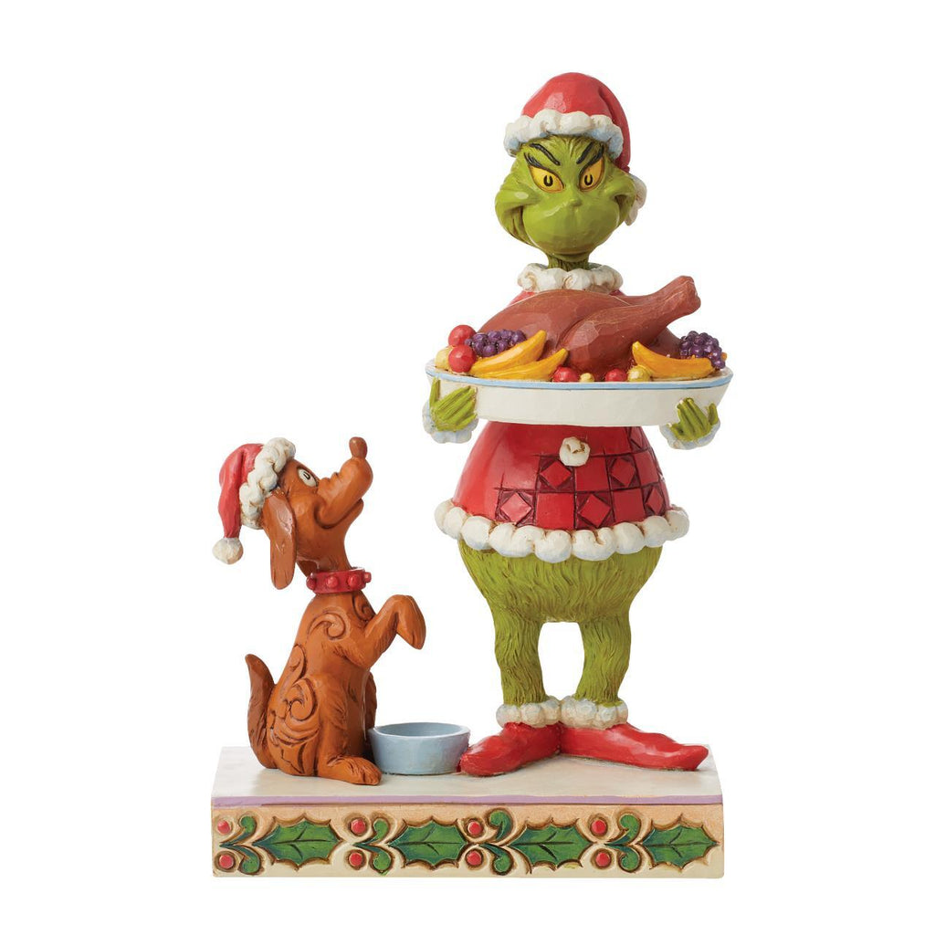 Grinch by Jim Shore <br> Grinch With Christmas Dinner (19cm)