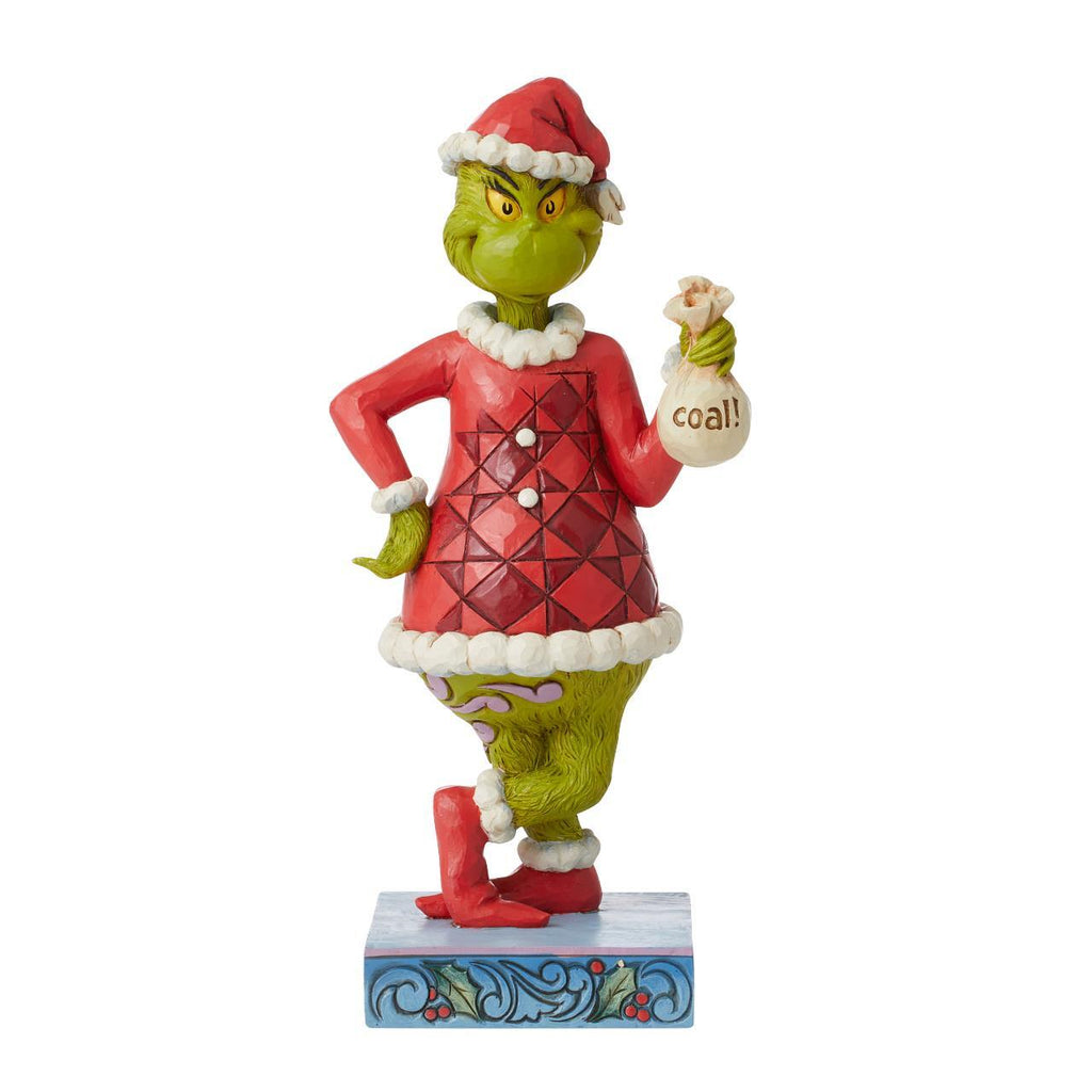 Grinch by Jim Shore <br> Grinch With Bag of Coal (23cm)