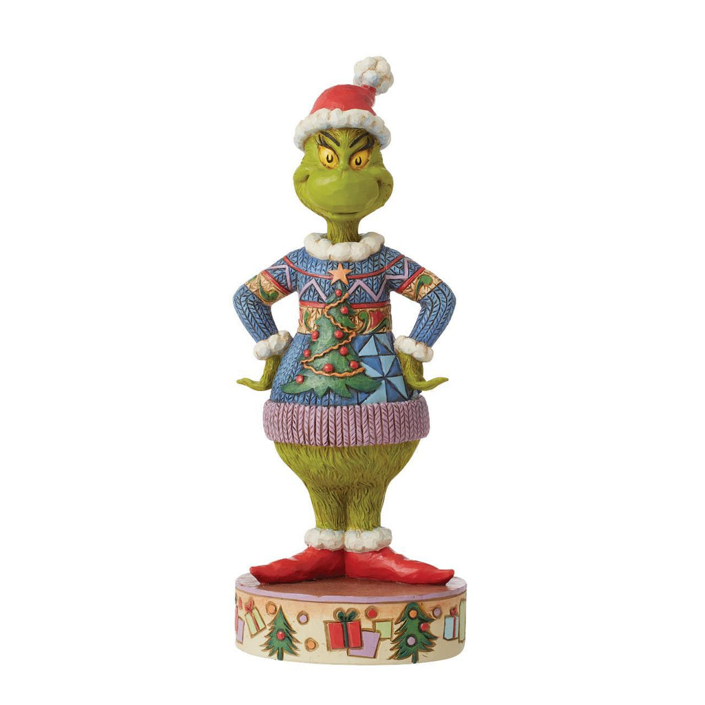 Grinch by Jim Shore <br> Grinch Wearing Ugly Sweater (22cm)