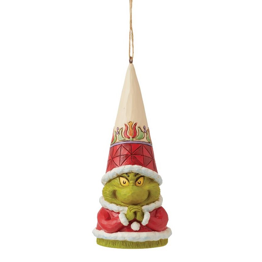 Grinch by Jim Shore <br> 12.5cm Grinch Gnome Hands Clenched <br> Hanging Ornament