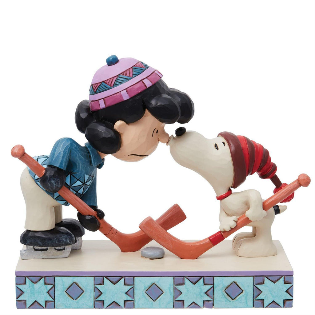 Peanuts by Jim Shore <br> Snoopy & Lucy Playing Hockey
