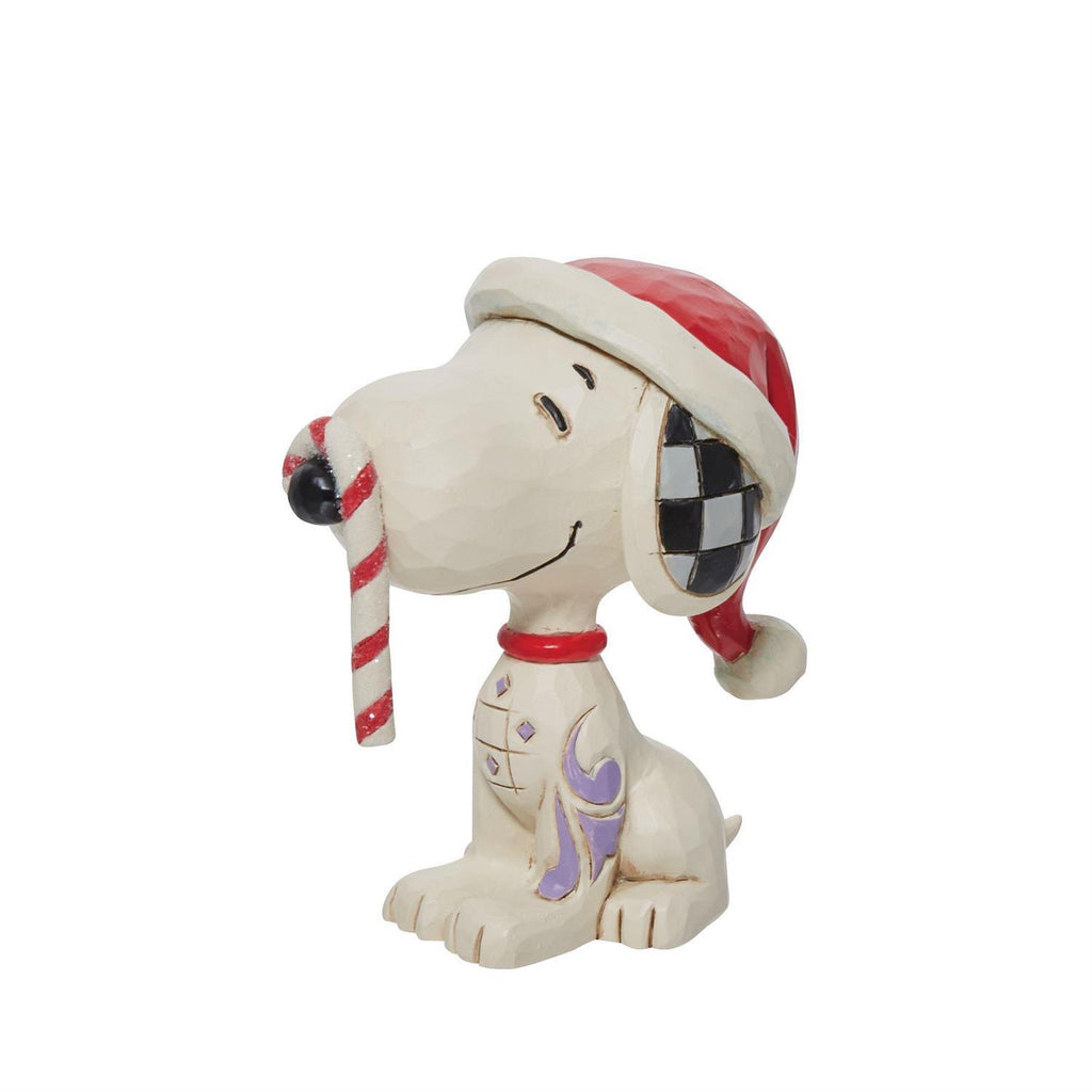 Peanuts by Jim Shore <br> Mini Snoopy with Candy Cane